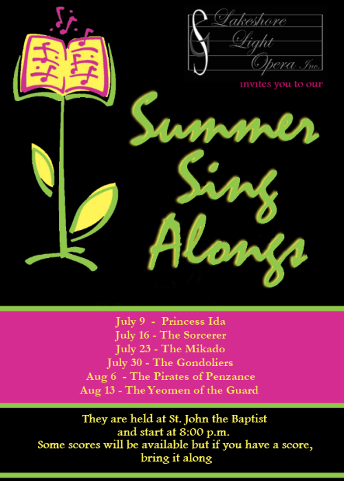 Summer Sing Alongs 2013 Summer sing alongs 2013