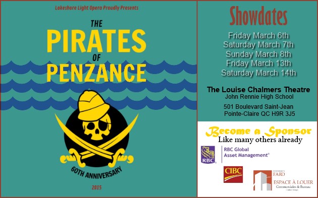 Lakeshore Light Opera presents Gilbert and Sullivan The Pirates of Penzance